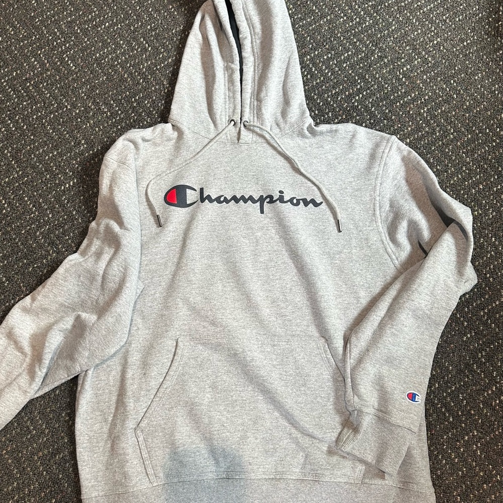 Champion Black and Gray Athletic Hoodie